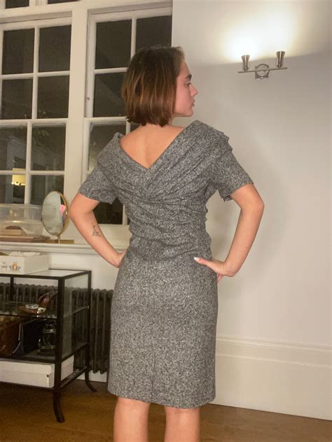 dior tweed dress